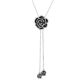 Silver cubic zirconia necklaces 1