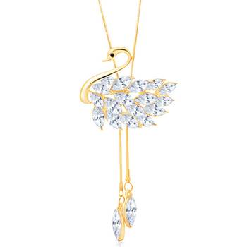 Gold cubic zirconia necklaces 1