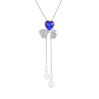 Silver cubic zirconia necklaces 1