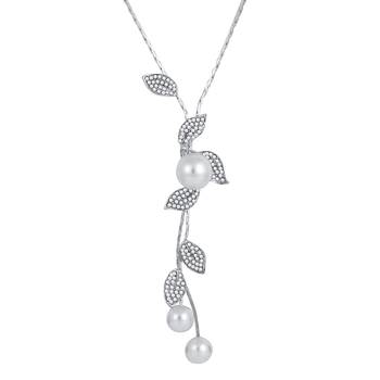 Silver cubic zirconia necklaces 1