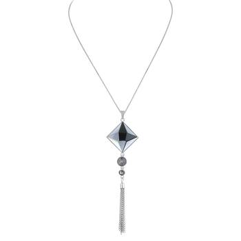 Silver cubic zirconia necklaces 2