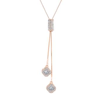 Silver cubic zirconia necklaces 1