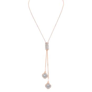 Silver cubic zirconia necklaces 2