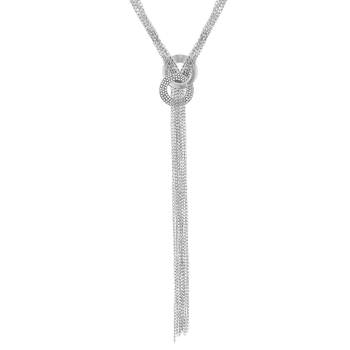Silver cubic zirconia necklaces 1