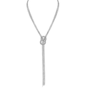 Silver cubic zirconia necklaces 2