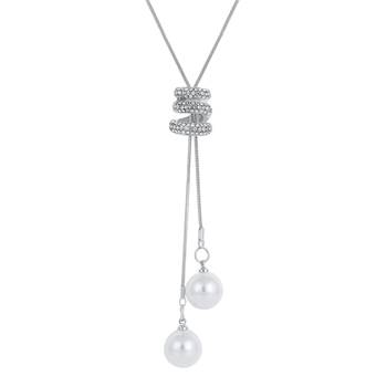 Silver cubic zirconia necklaces 1