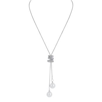Silver cubic zirconia necklaces 2