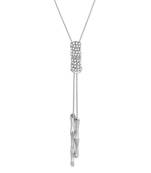 Silver cubic zirconia necklaces