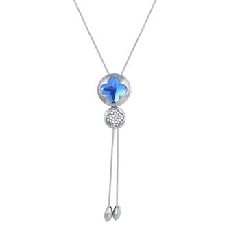 Silver cubic zirconia necklaces 1
