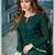 Green Embroidered Georgette Semi Stitched Salwar With Dupatta