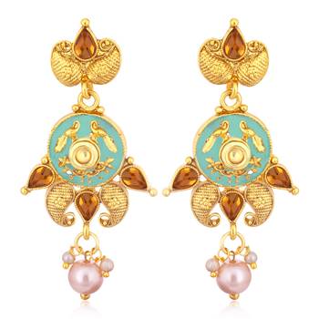 Gold pearl necklace-sets 3