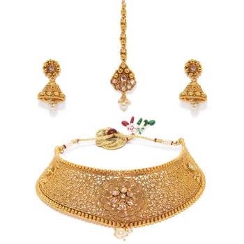 Gold diamond necklace-sets 1