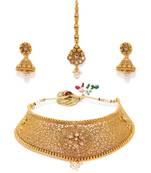 Gold diamond necklace-sets