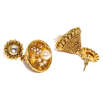 Gold pearl necklace-sets 4