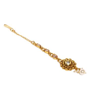 Gold pearl necklace-sets 5