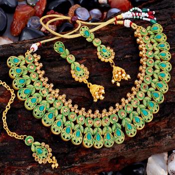 Blue pearl necklace-sets 1