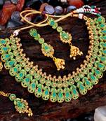 Blue pearl necklace-sets