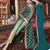 Green Embroidered Silk Blend Semi Stitched Salwar With Dupatta