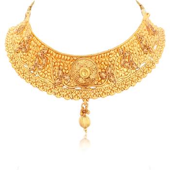 Gold pearl necklace-sets 2