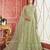 Sea-green embroidered net salwar