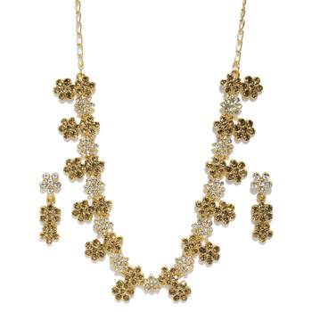 Gold diamond necklace-sets 1
