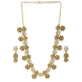 Gold diamond necklace-sets 2