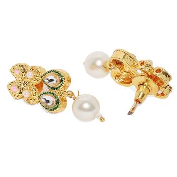 Gold pearl necklace-sets 3