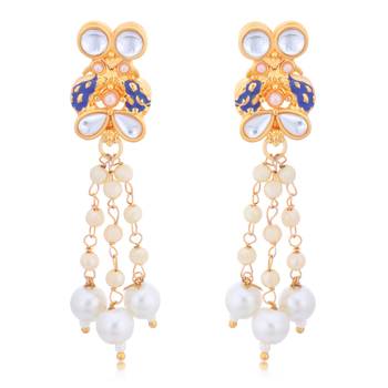 Gold pearl necklace-sets 3