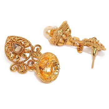Gold pearl necklace-sets 3