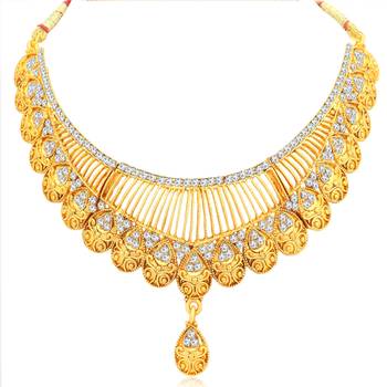 Gold diamond necklace-sets 2