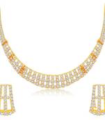 White diamond necklace-sets