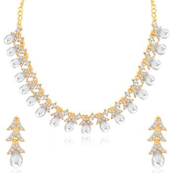 White diamond necklace-sets 1