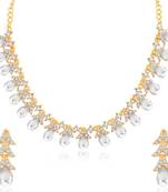 White diamond necklace-sets