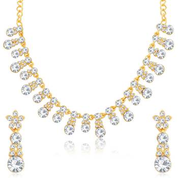 White diamond necklace-sets 1