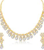 White diamond necklace-sets