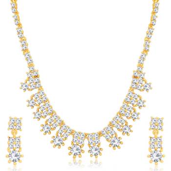 White diamond necklace-sets 1