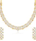 White diamond necklace-sets