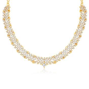 White diamond necklace-sets 2