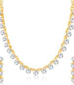 White diamond necklace-sets