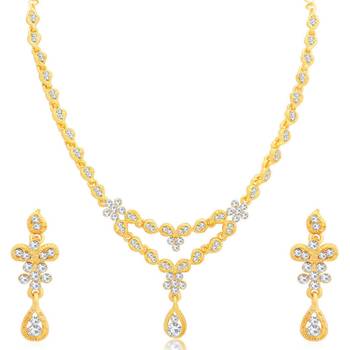 White diamond necklace-sets 1