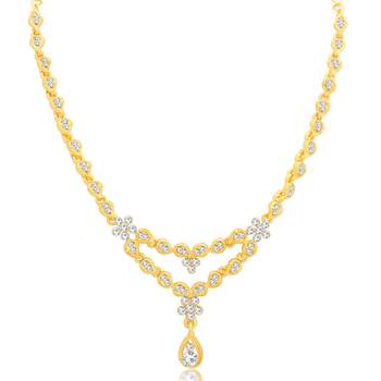 White diamond necklace-sets 2
