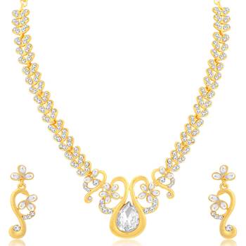 White diamond necklace-sets 1