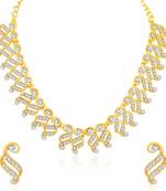 Gold diamond necklace-sets