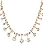White diamond necklace-sets