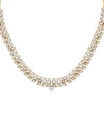 White diamond necklace-sets