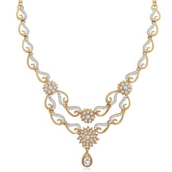 White diamond necklace-sets 1