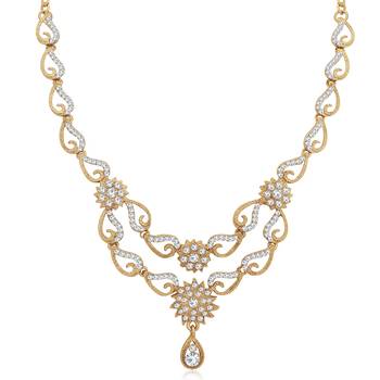 White diamond necklace-sets 2