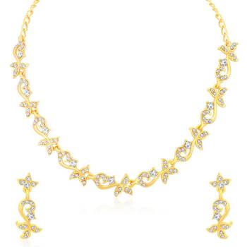 Gold diamond necklace-sets 1