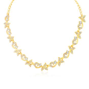 Gold diamond necklace-sets 2