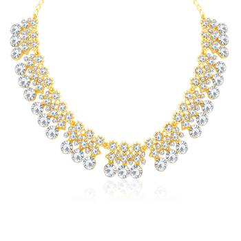 Gold diamond necklace-sets 2